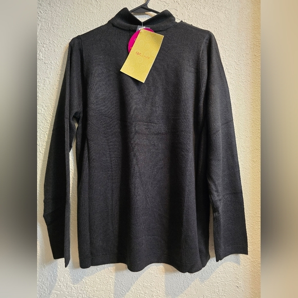 quacker factory Blouse Black Size Small - Picture 10 of 11